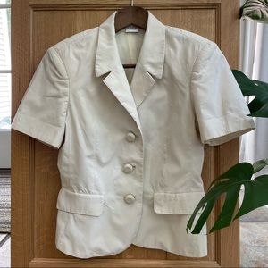 🇮🇹 Vintage Benetton blazer short sleeves size EU 38 Italian made in Italy